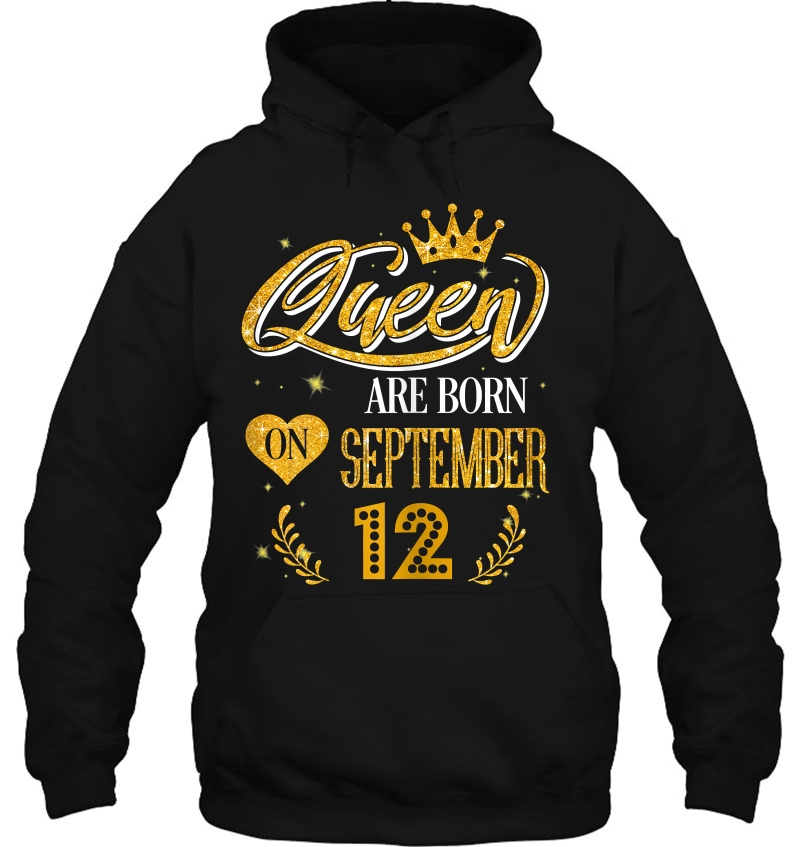 Womens Queens Are Born On September 12 Birthday Crown Girl Mugs