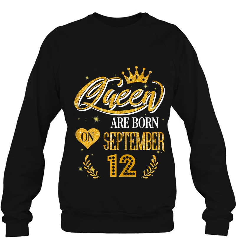 Womens Queens Are Born On September 12 Birthday Crown Girl Mugs