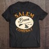 Womens Salem Broom Company 1692 Halloween Witch Hat Broomstick Tee