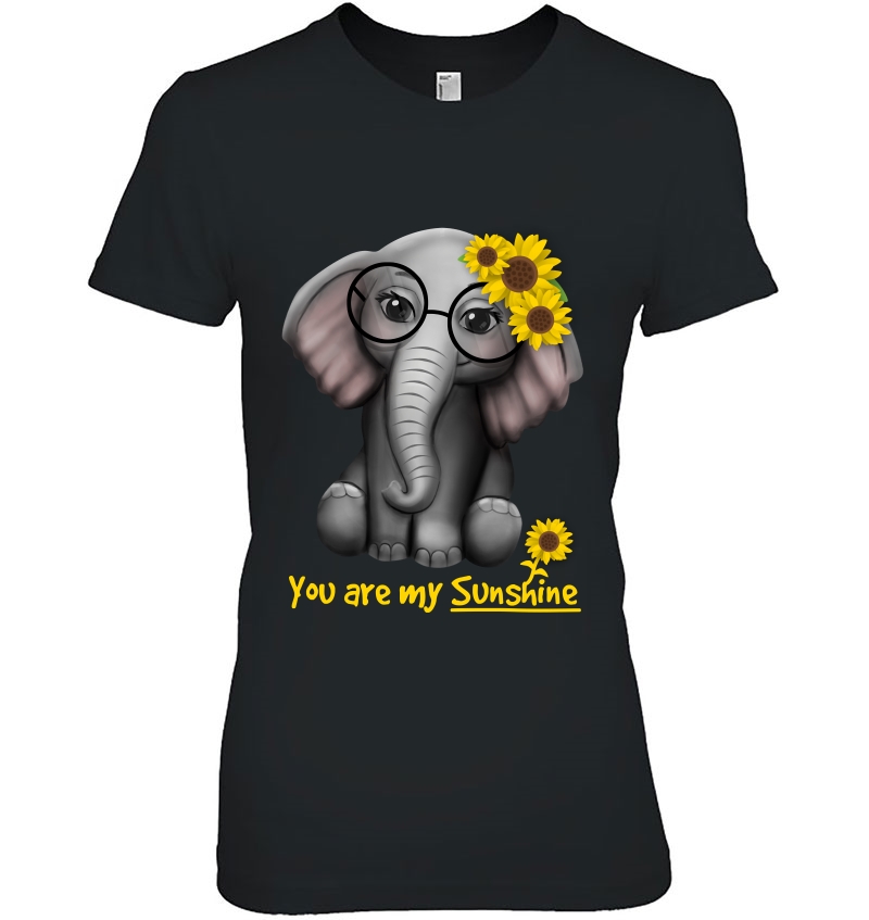 You Are My Sunshine Elephants Sunflowers Clothes Elephant Hoodie