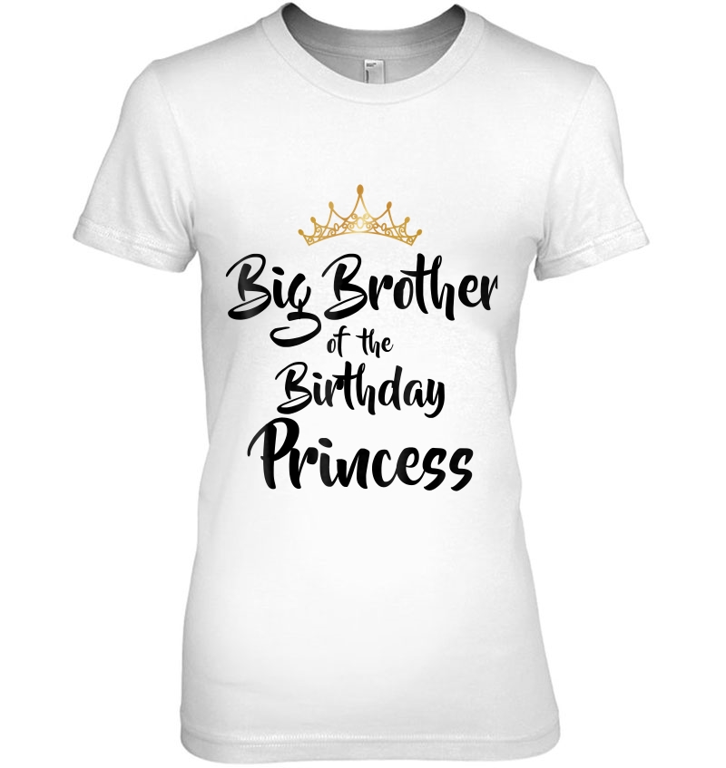 Big Brother Of The Birthday Princess Matching Family Hoodie