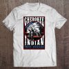 Cherokee Tribe Native Proud American Indian Us Flag Design Tee