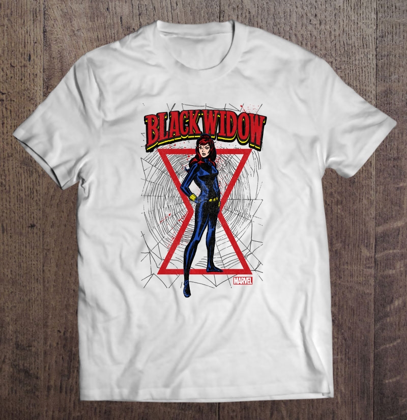 Marvel Black Widow Classic Comic Close-Up Camiseta 