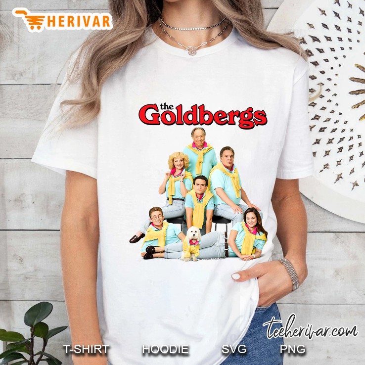 The Goldbergs Logo With Pastel Family Ladies Tee