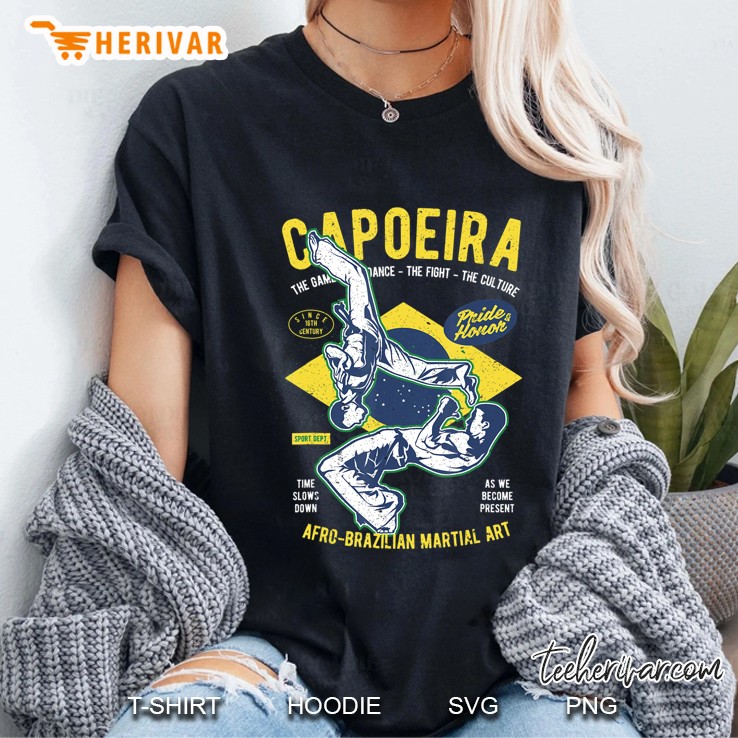 Brazilian Flag Capoeira For Men, Women, Kids Ladies Tee