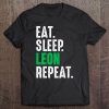 Club Leon Eat Sleep Repeat Soccer Football Mexico Tee