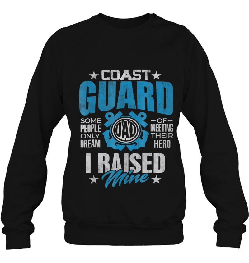 Coast Guard Dad Raised My Hero Coast Guardsman Gift Mugs