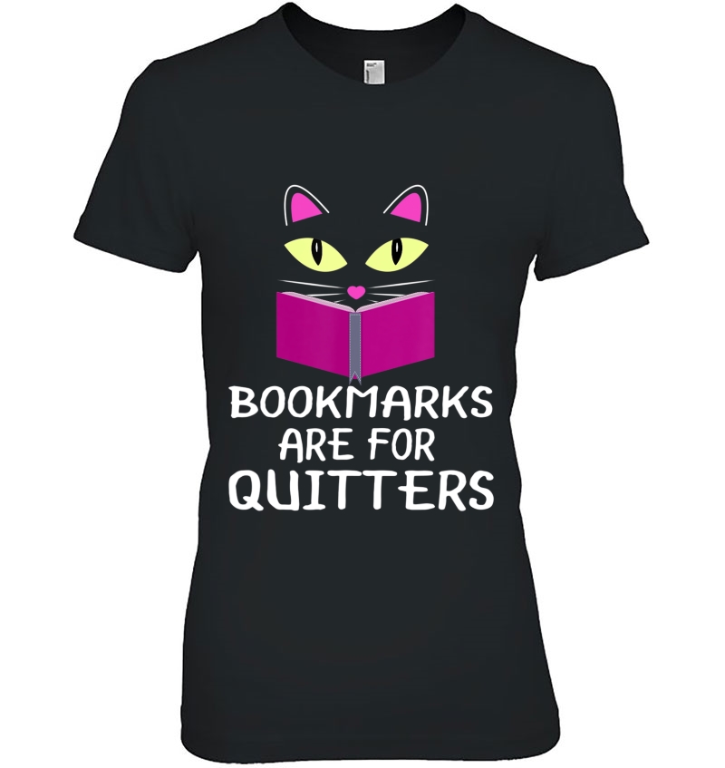 Cute Kitty Cat Face Bookmarks Are For Quitters Hoodie