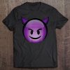 Cute Smiling Purple Devil Emoji Tee