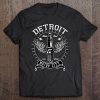 Detroit Michigan Motor City Spark Plug Wings Ride Fast Speed Tee