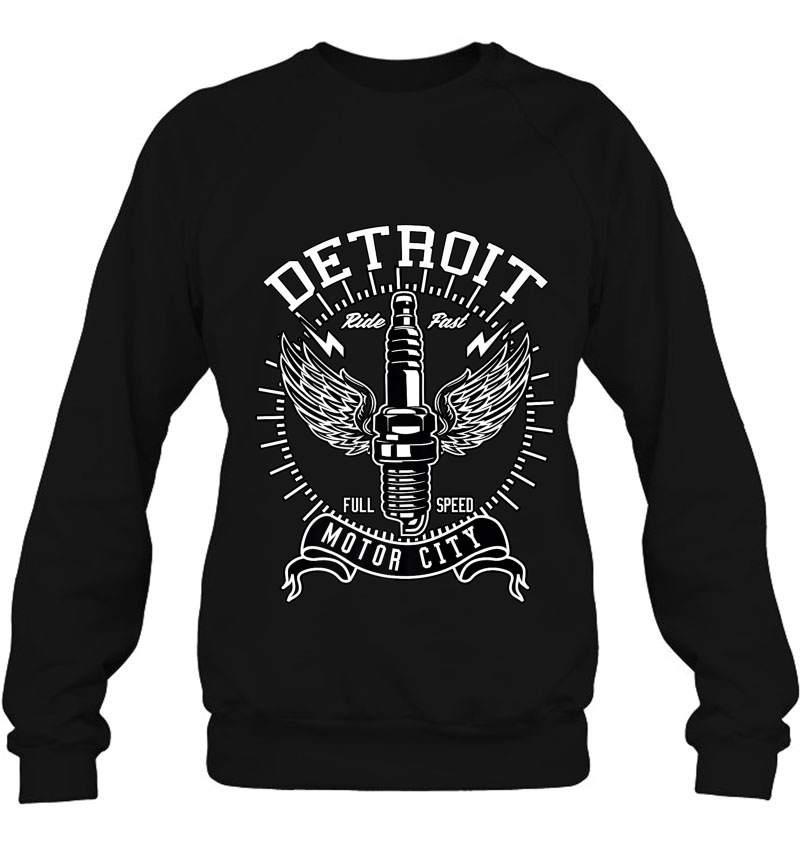 Detroit Michigan Motor City Spark Plug Wings Ride Fast Speed Mugs