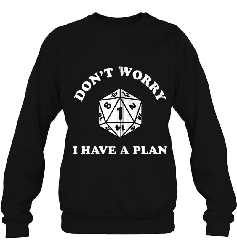 Don't Worry I Have A Plan Nerdy Rpg Gamer Gift D20 Dice Fail Zip Mugs