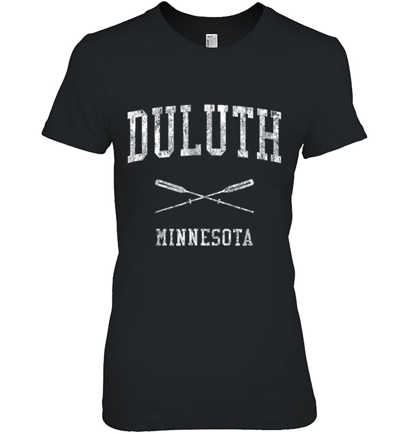 Duluth Minnesota Mn Vintage Nautical Sports Design Tee Hoodie