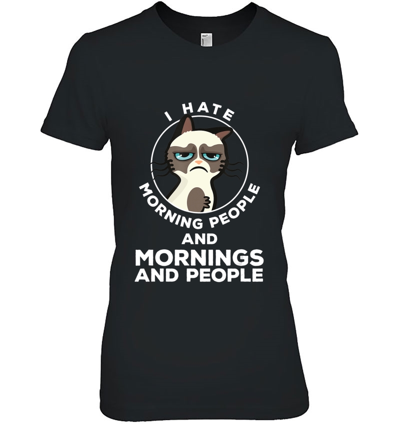 I Hate Morning People Humor Cute Hate Mornings Hoodie