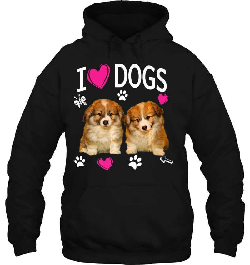 I Love Dogs Shirt - Cute Dog Lover Shirt Corgi Puppy Mugs