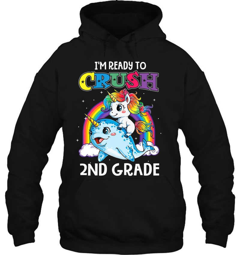 I'm Ready To Crush 2Nd Grade Narwhal Unicorn Back To School Mugs