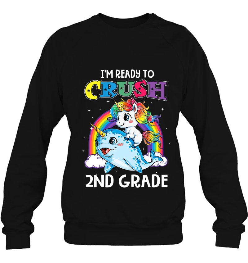 I'm Ready To Crush 2Nd Grade Narwhal Unicorn Back To School Mugs