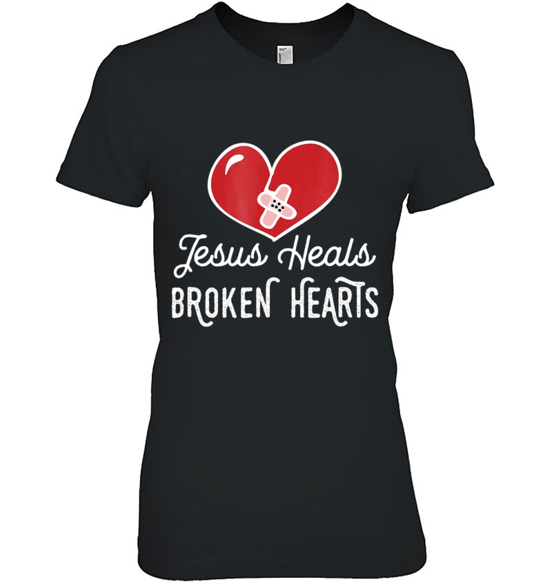 Inspirational Christian Jesus Heals Broken Hearts Hoodie