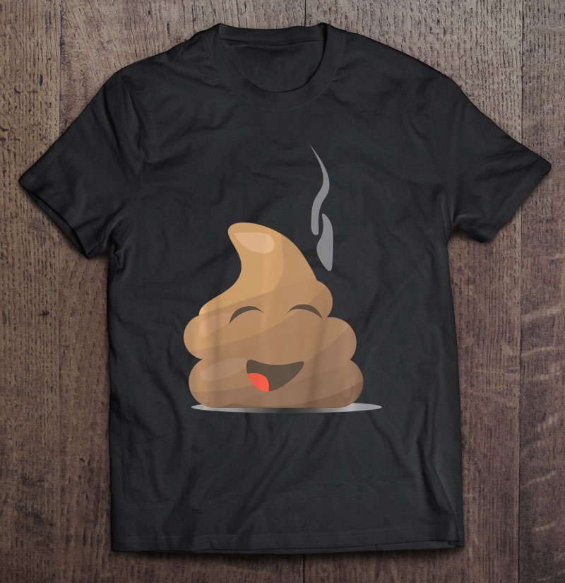 Kids Poop Emoji Shirt. Funny Poo Shirt