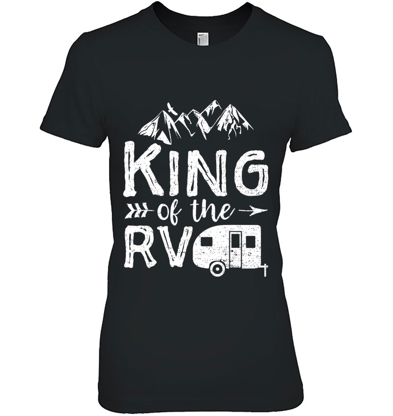 King Of The Rv Hiking Camping Lover Outdoors Camper Hoodie