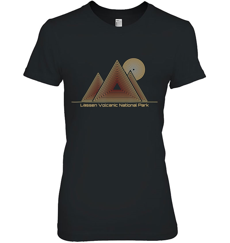 Lassen Volcanic National Park Shirt, Vintage Retro Cali Ladies Tee