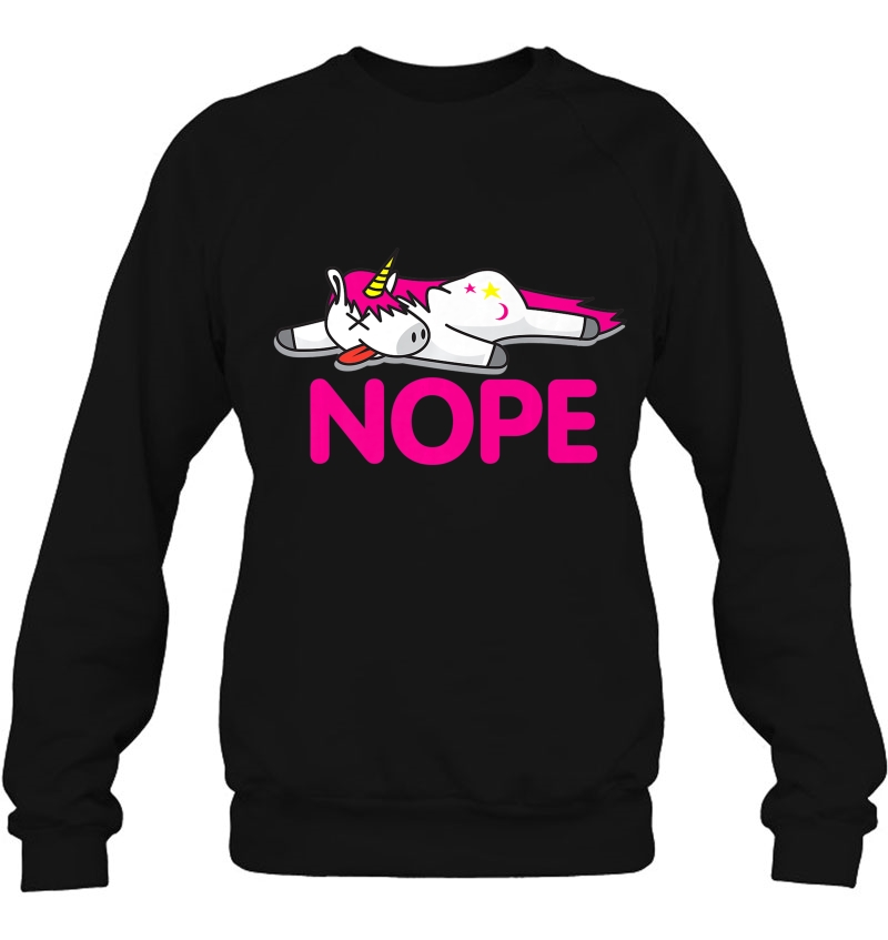 Lazy Nope Unicorn Shirt Funny Pegasus Fans Mugs