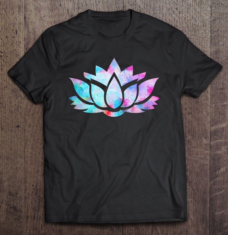 Lotus Flower Yoga Spiritual Dreamy Colorful Shirt