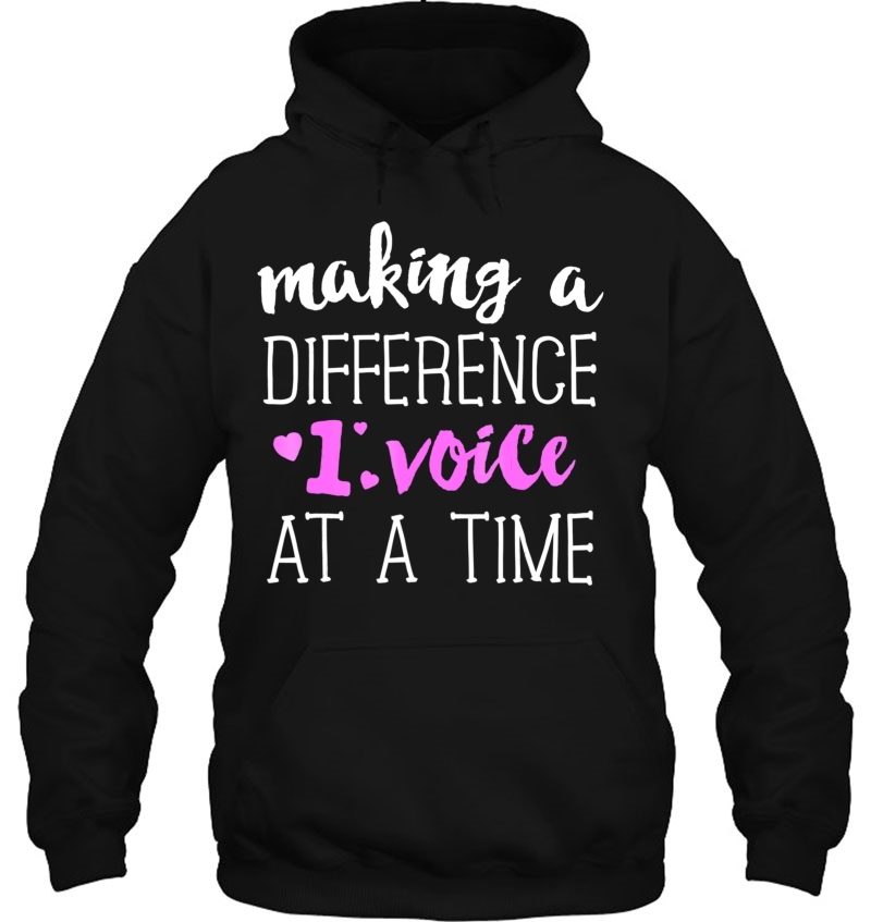 Make A Difference 1 Voice At A Time Slp Teacher Mugs