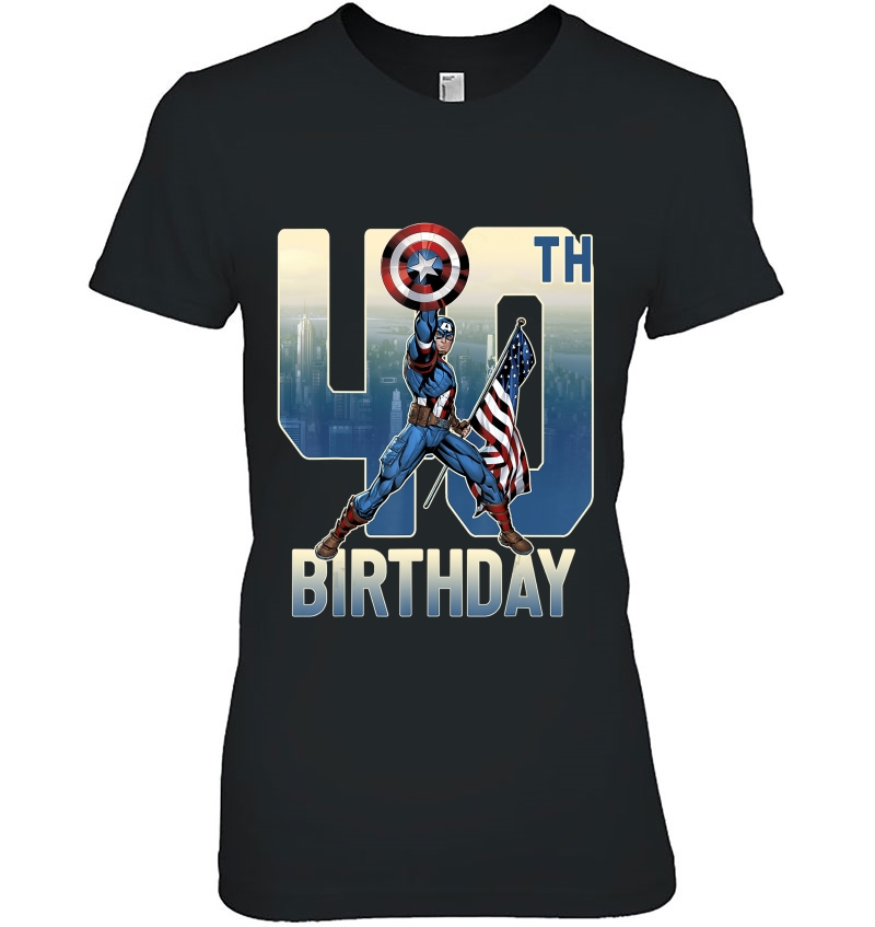 Marvel Captain America 40Th Birthday Graphic Hoodie