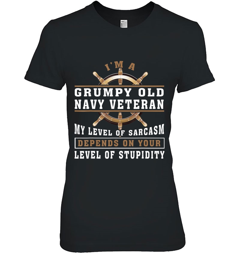 Men's I'm A Grumpy Old Navy Veteran Hoodie