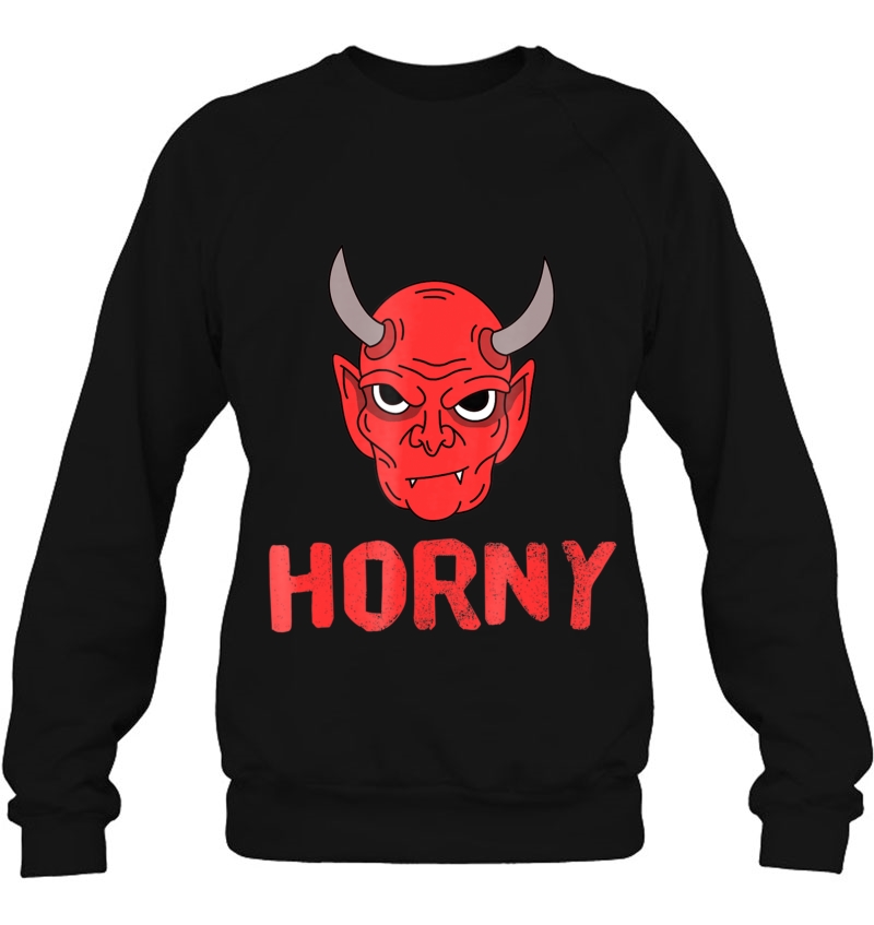 Mens Devil Horns Horny Funny Hell Horror Adult Guys Mugs