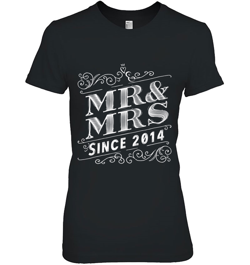 Mr & Mrs Since 2014 - 6Th Wedding Anniversary Matching Gift Hoodie