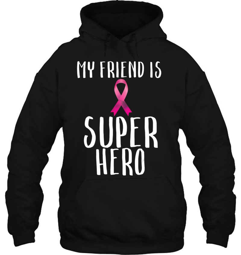 My Friend Is A Super Hero Pink Ribbon Breast Cancer Mugs