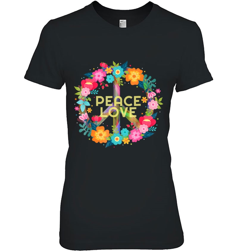 Peace Love Hippie Costume Tie Die 60S 70S Hoodie