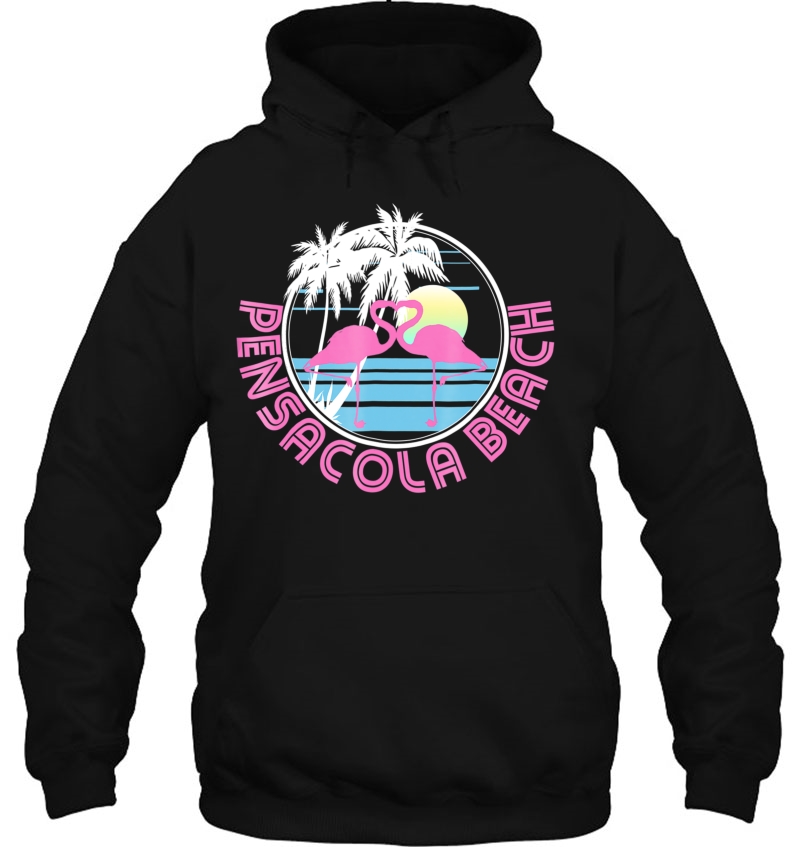 Pensacola Beach Pink Flamingo Shirt 80S Retro Vintage Tee Mugs