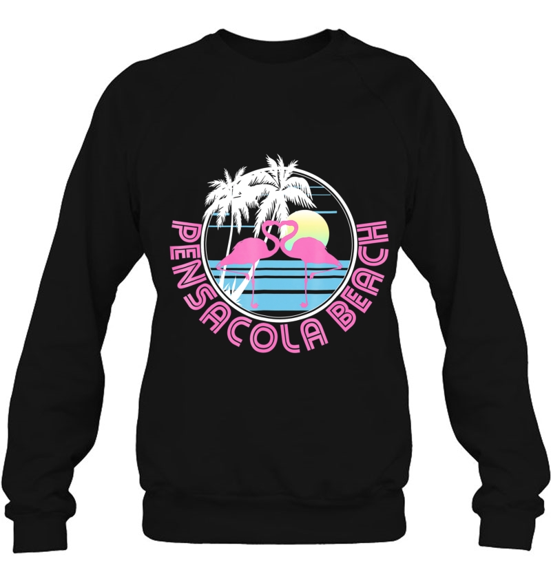 Pensacola Beach Pink Flamingo Shirt 80S Retro Vintage Tee Mugs