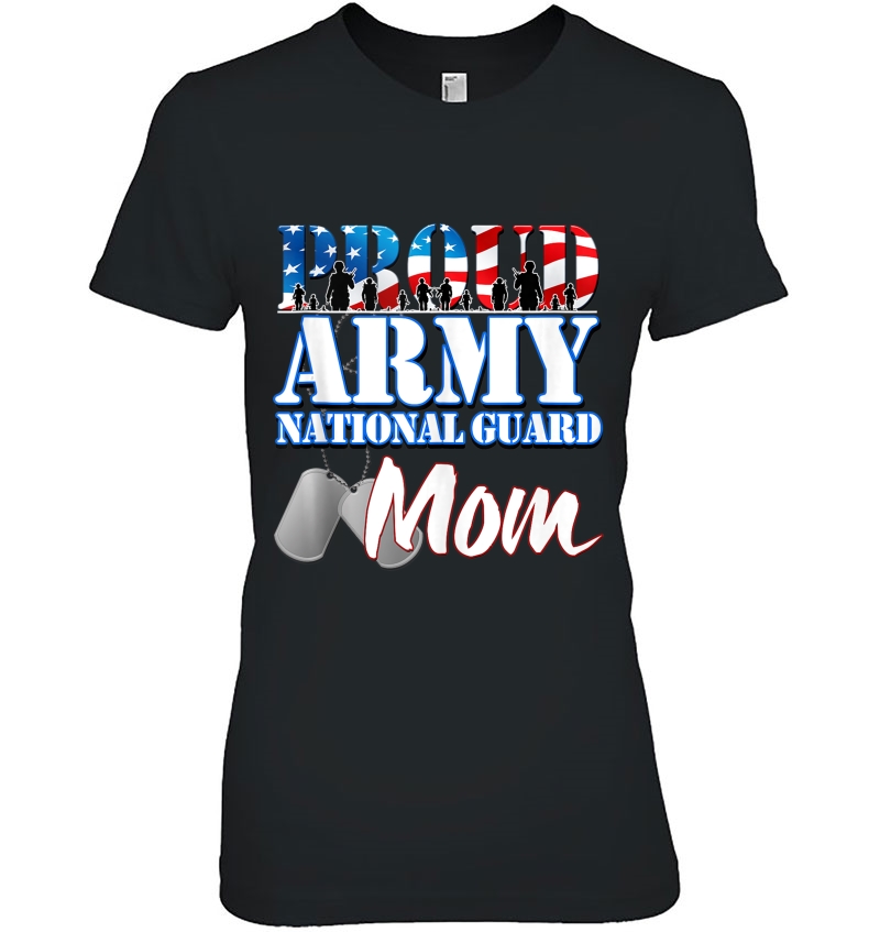 Proud Army National Guard Mom Usa Mothers Day Women Hoodie