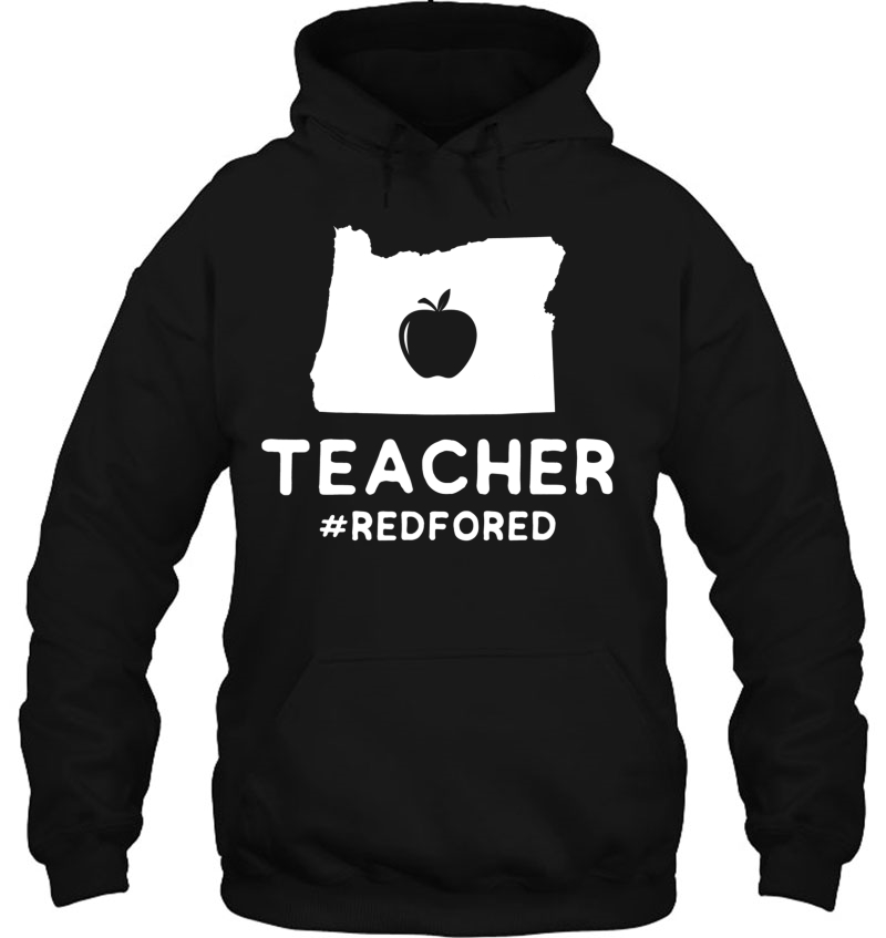 Red For Ed Oregon Teacher Public Education Supporter Hoodie