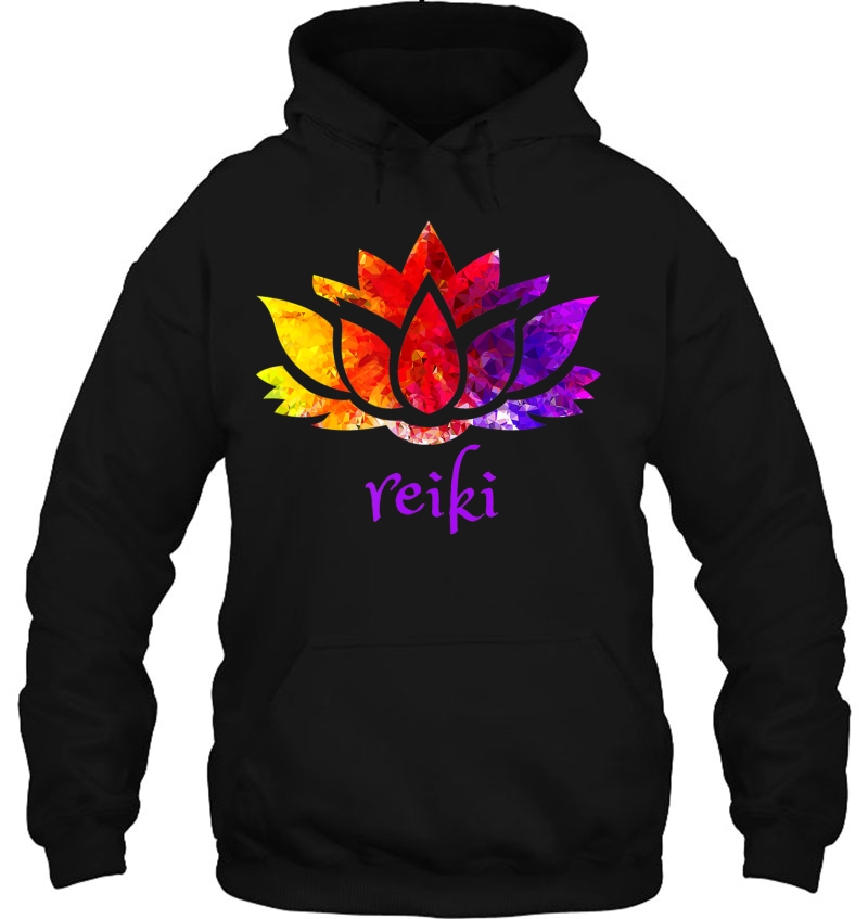 Reiki Lotus Healing Energy Aura Spiritual Hoodie