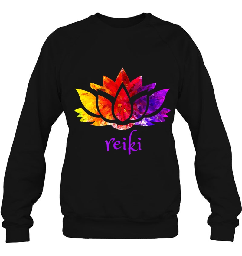 Reiki Lotus Healing Energy Aura Spiritual Sweatshirt