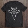 Satanic Shirt Goat Head & 666 Satanism Symbol Gift Tee