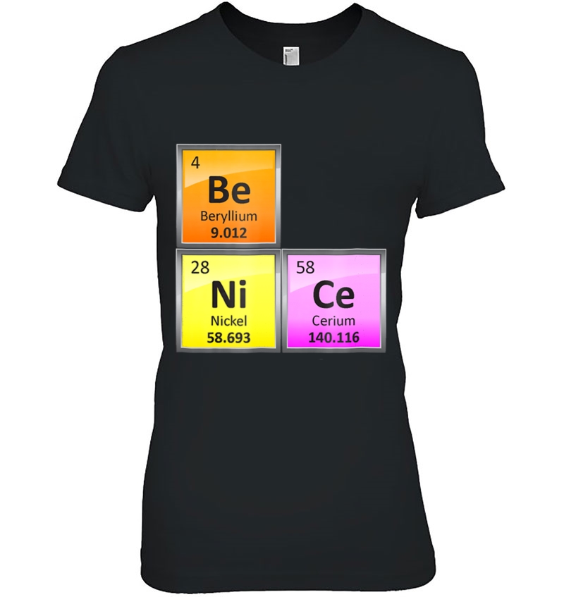 Science Be Nice Periodic Table Element Chemistry Hoodie