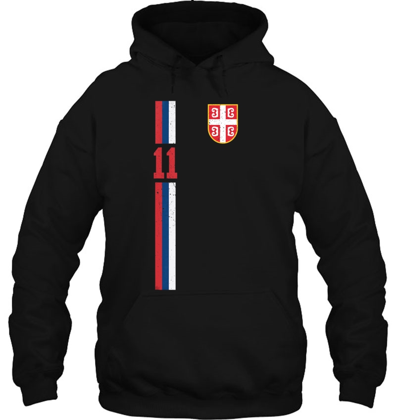 Serbia Soccer Retro Srbija Football Jersey Hoodie