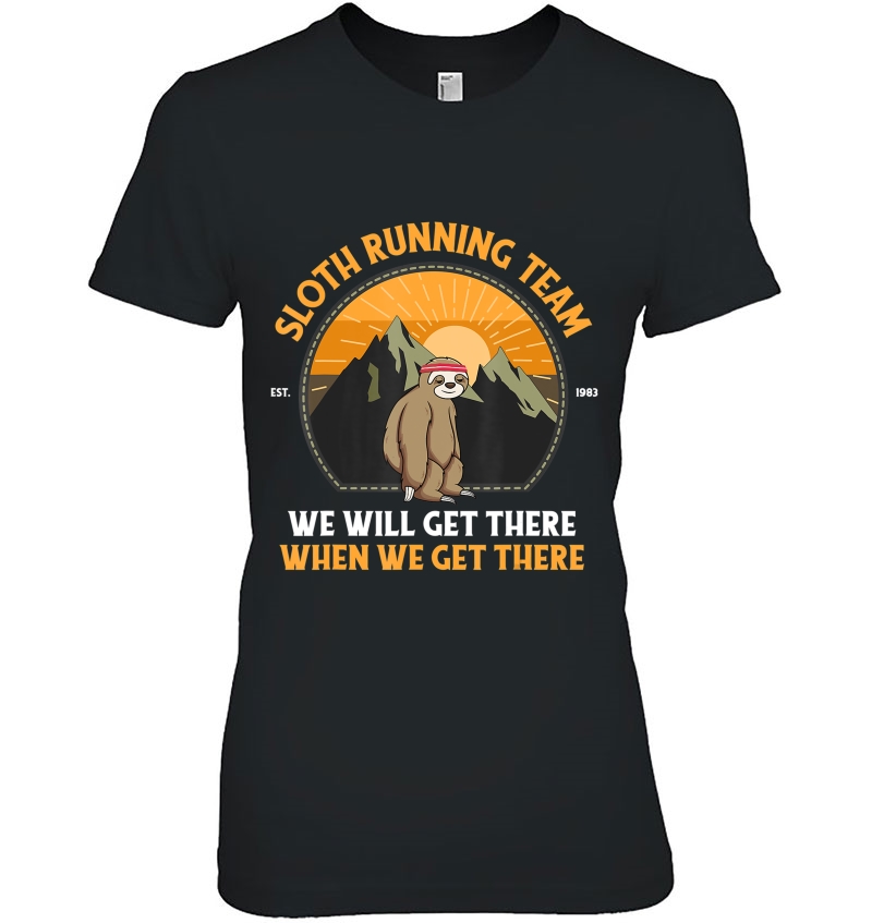 Sloth Running Shirt, Sloth Running Team Hoodie