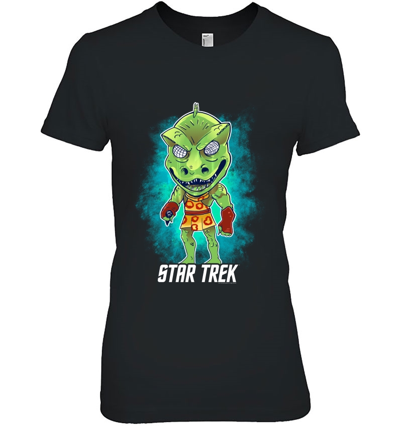 Star Trek Original Series Gorn Posing Chibi Premium Ladies Tee