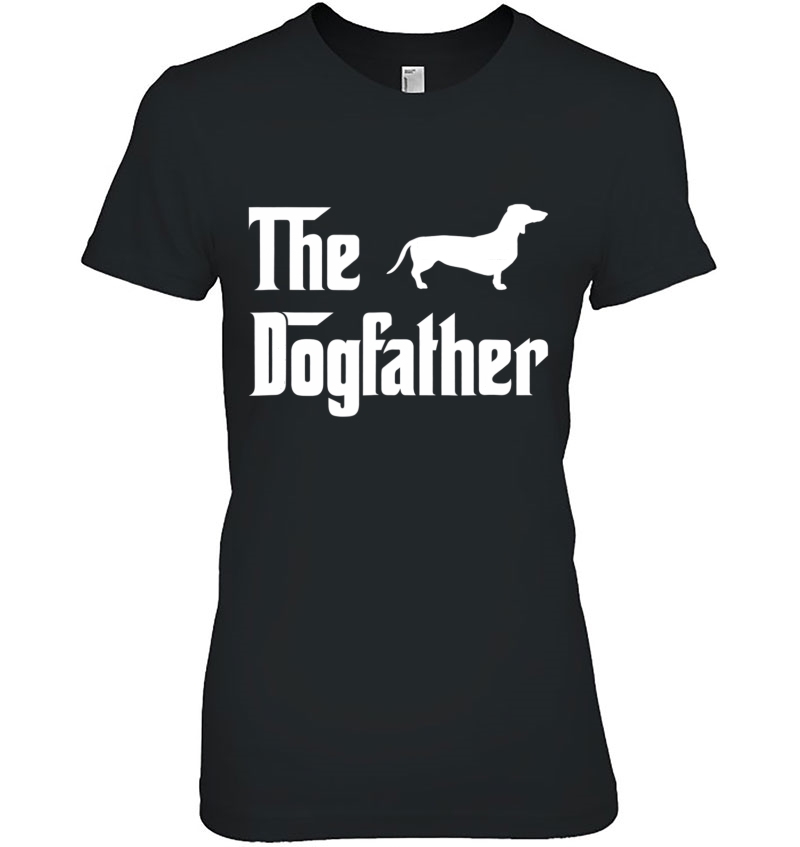 The Dogfather Mens Dachshund Dog Lovers Gift Hoodie