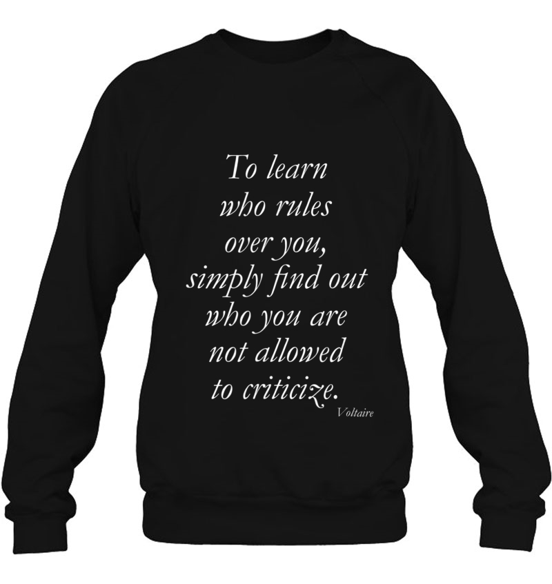 To Learn Who Rules Over You Voltaire Quote Political Mugs