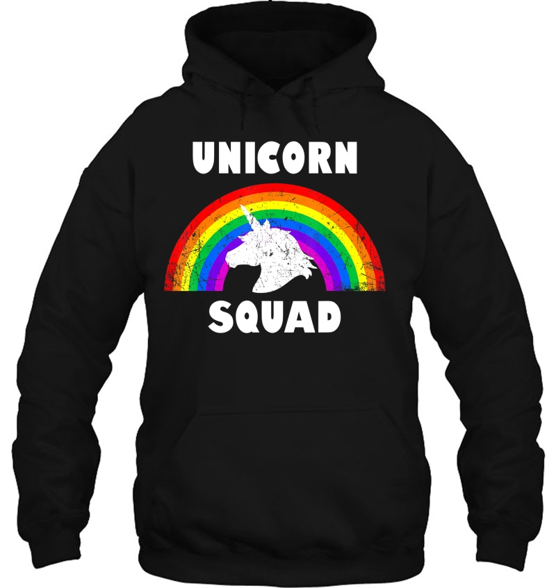 Unicorn Squad Vintage Retro Rainbow Unicorns Love Hoodie