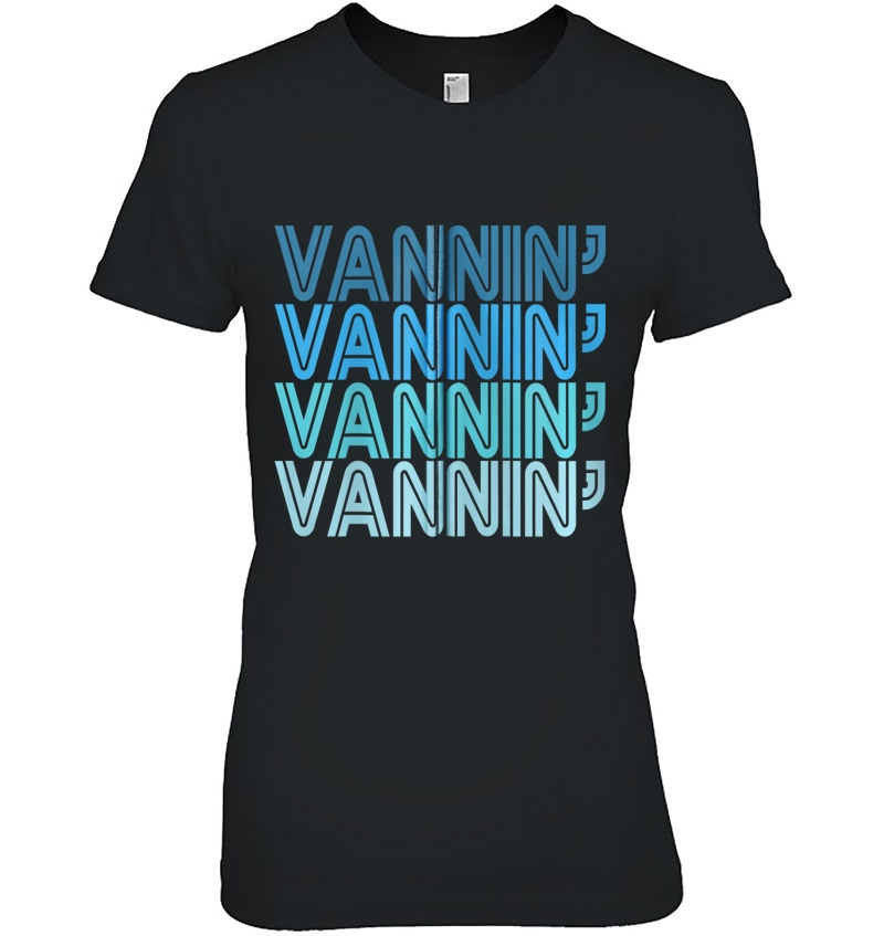 Vannin Retro Blue Vanner Vanning Nation Van Lifestyle Zip Hoodie