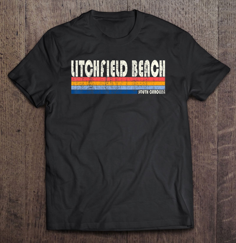 Vintage 70S 80S Style Litchfield Beach Sc Shirt